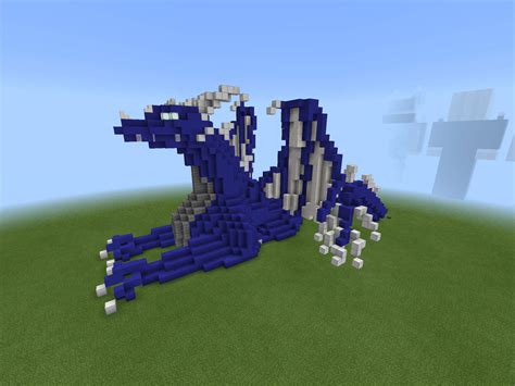blue dragon minecraft build minecraft amino