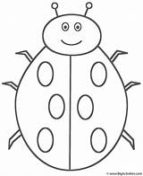 Ladybug Coloring Pages Kids Bug Insects Drawing Color Ladybird Ladybugs Lightning Print Smiling Printable Bugs Draw Bigactivities Getdrawings Activity Paintingvalley sketch template