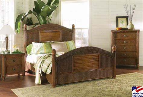 19 Best Images About Tropical Rattan And Wicker Bedroom Furniture On