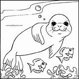 Leopard Seal Coloring Pages Getdrawings sketch template