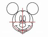 Mickey Mouse Head Coloring Pages Cliparts Draw Clipart Getcolorings Drawing Library sketch template