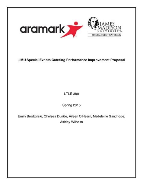 performance improvement proposal