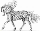 Coloring Pages Horse Adults Therapeutic Draft Kids Printable Size Dog Wild Therapy Adult Horses Color Cool Getcolorings Print sketch template