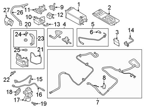 ford fusion solenoid valve purge control secondary air injection vapor canister