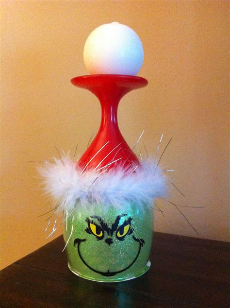 grinch candle holders inspired   pinners