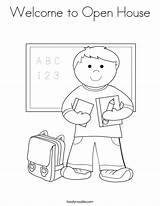 Coloring Schoolhouse Pages Library Clipart Colouring Name sketch template