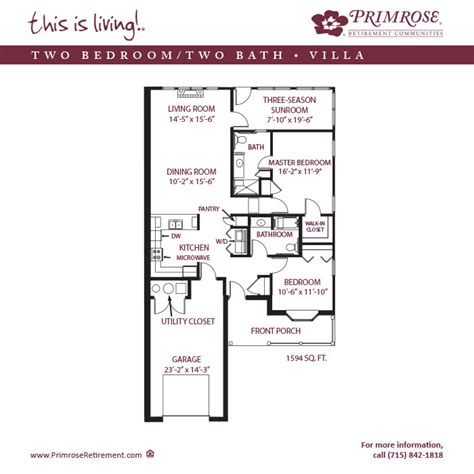 senior living floor plans primrose wausau wi