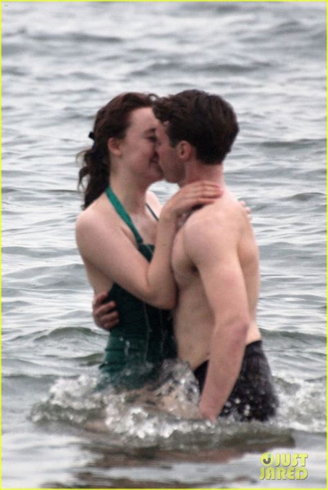 Saoirse Ronan And Emory Cohen Share Ocean Kiss While Filming