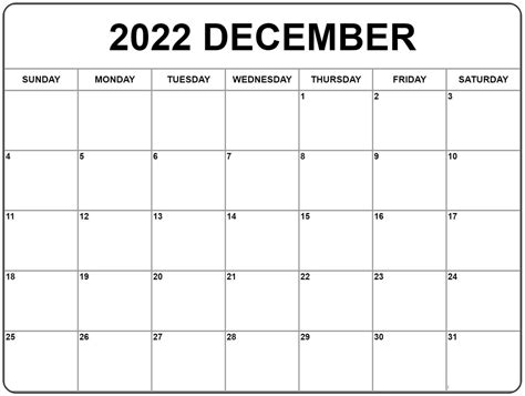 december  blank calendar calendar dream