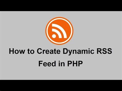 creating valid rss feed  php webslesson