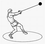 Hammer Throw Track Clipart Drawing Field Athlete Sports Kindpng Clipground sketch template