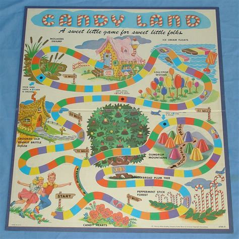 vintage candy land game board game boards pinterest candy land