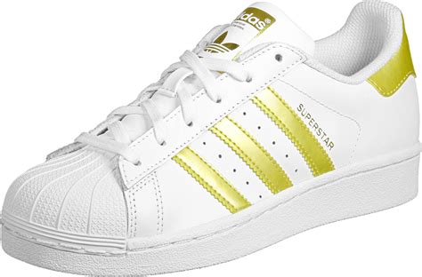 adidas superstar foundation   shoes white gold