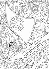 Moana Coloring Pages Clipart Boat Library sketch template