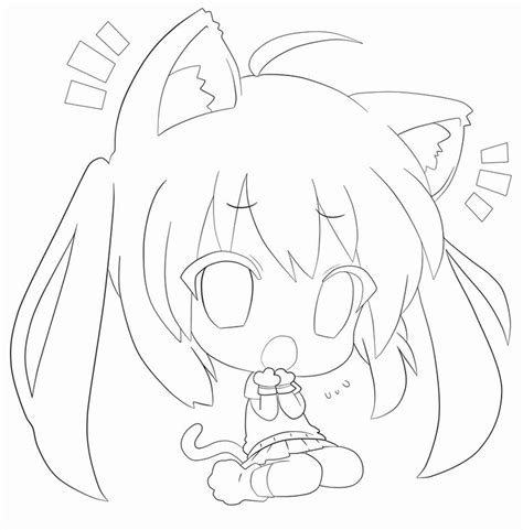 cute foxes coloring pages lovely fox chibi anime coloring pages