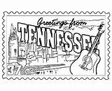 Tennessee Coloring Pages State Vols Printables Stamp Usa States Tn Printable Color Worksheets Nashville Map Tree Kids Activities University Go sketch template