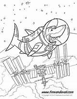 Coloring Pages Shark Boy Space Printable Mesmerizing Station Getcolorings Color Renaissa Printables Getdrawings sketch template