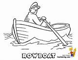 Boat Row Drawing Coloring Getdrawings Sheet Rowboat sketch template