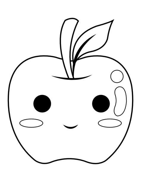 printable coloring page   apple  file include svg png eps dxf