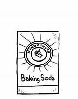 Baking Toothpaste Soda Basic sketch template