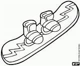 Snowboard Slalom sketch template
