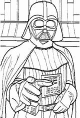 Wars Star Line Coloring Pages Drawings Darth Vader Choose Board sketch template