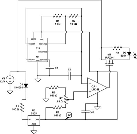 voltage regulator    fix  led dimmer circuit electrical engineering stack exchange