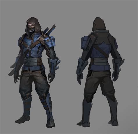 wf ninja shuohan zhou ninja armor ninja art fantasy character design