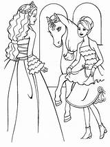 Barbie Coloring Pages Girls Printable Realistic sketch template