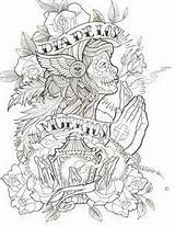 Chicano Drawings Drawing Thug Muertos Outline Getcolorings Willemxsm Pag sketch template