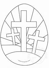 Crosses Eastertemplate Resurrection sketch template