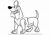 Heaven Dogs Go Itchy Draw Drawing Step Cartoon sketch template