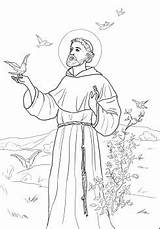 Anthony Coloring Pages St Francis Saint Prayer Peace Really Favorite History Women sketch template