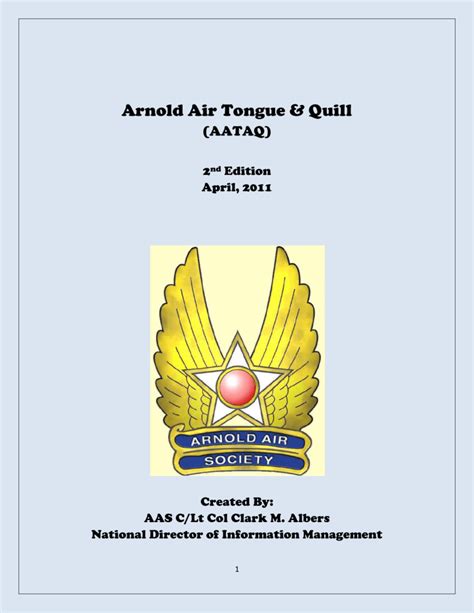 arnold air tongue quill