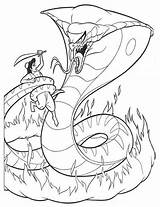 Snake Aladin sketch template