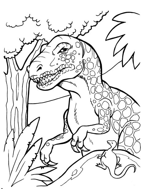 dinosaurs coloring pages  rex  getcoloringscom  printable