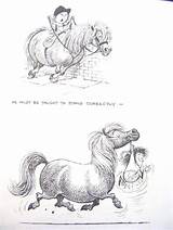 Pony Horse Cartoon Norman Prints Thelwell Vintage Riding Ebay Academy Children Original Print Horses Ponies Drawings Funny sketch template