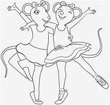 Ballerina Coloring Pages Angelina Getdrawings Adults sketch template