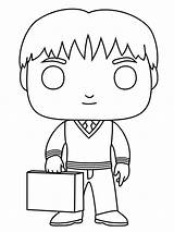Weasley Coloring Pages Fred Funko Pop Print Raskrasil Printable Giny Pops sketch template