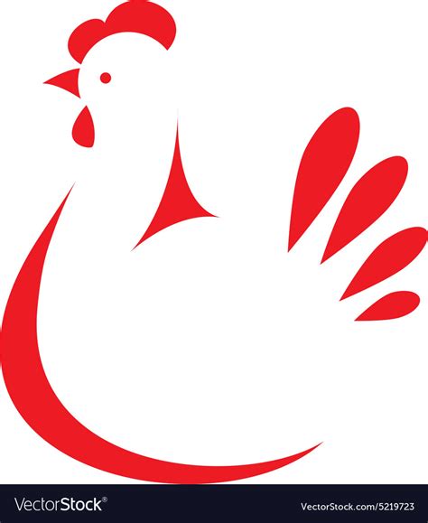chicken logo royalty  vector image vectorstock