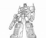 Coloring Transformers Optimus sketch template