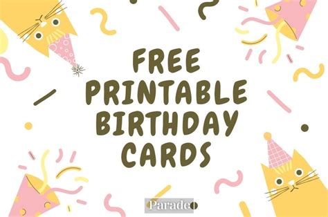 printable happy birthday cards