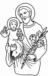 Giuseppe Saints Feast Josef Mercy Heiliger Coloriage Cavalerie Cheval Trompette Santi Nazareth Pastorale Mark Nunc Catholic Dennes Dar sketch template