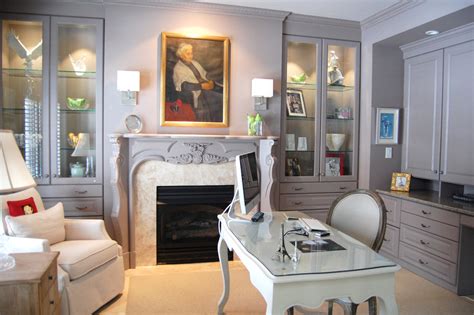 gray home office furniture designs ideas plans
