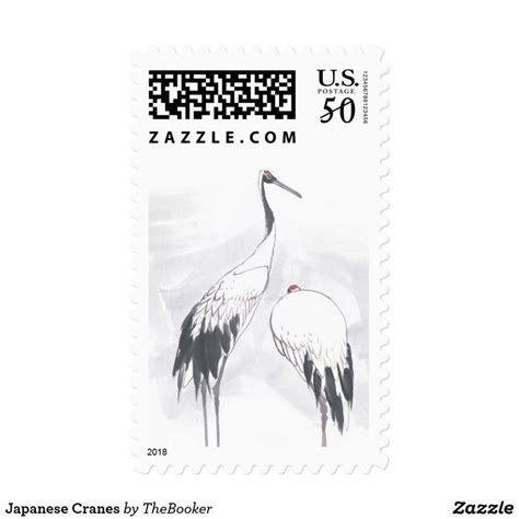 japanese cranes postage zazzlecom japanese cranes japanese