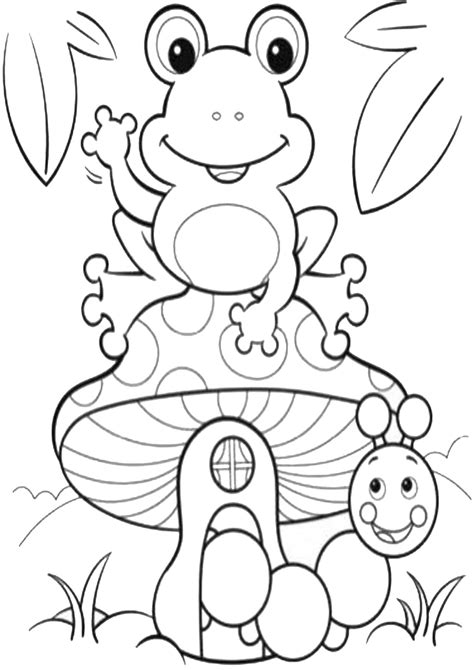 easy  print frog coloring pages frog coloring pages cute