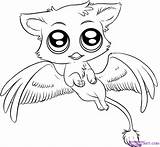 Coloring Cute Pages Animals Animal Drawings Baby Creatures Printable Anime Easy Drawing Sheets Print Mythical Color Griffin Kawaii Magical Chibi sketch template