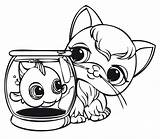 Coloring Pet Shop Littlest Coloriage sketch template