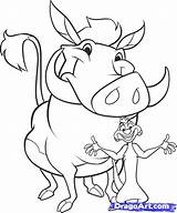 Timon Pumbaa Draw Step Sketch Drawing Disney Dragoart Lion King Coloring Pages Und Drawings Roi Color Sketches Visit sketch template