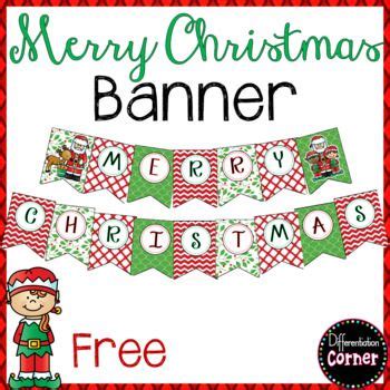 merry christmas banner  santa clause     printables